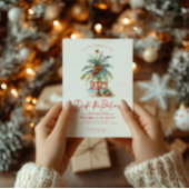 Deck The Palms Tropical Christmas Party Invitation 招待状