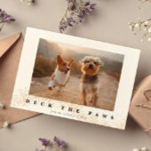 Deck The Pawsかわいいペットの写真クリスマス シーズンカード