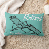 Deckchairのレトロの退職したな昼寝の腰神経の枕2 ランバークッション (ブランケット)