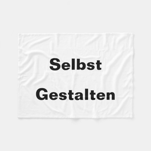 Decke Selbst Gestalten フリースブランケット (正面(横))