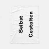 Decke Selbst Gestalten フリースブランケット (正面)