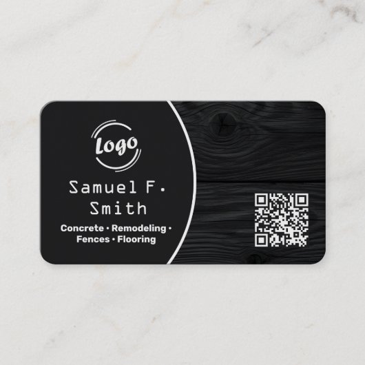 Decking and Fencing Custom QR 名刺 (正面)
