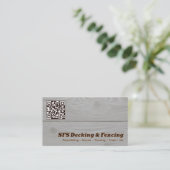 Decking & Fencing Business QR Vcard 名刺 (スタンド正面)