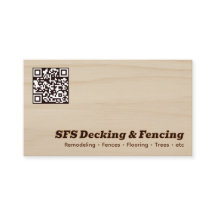 Decking & Fencing Business QR Vcard