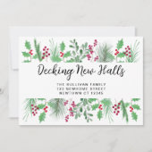 Decking New Halls クリスマス引越し 案内状 (正面)