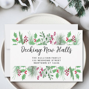 Decking New Halls クリスマス引越し 案内状