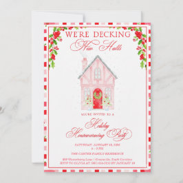 Decking New Halls Christmas Housewarming 招待状