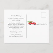 Decking New Holesクリスマスフォトホリデームービング 案内ポストカード (裏面)