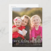 Decking New Holesクリスマスフォトホリデームービング 案内ポストカード (正面/裏面)