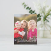 Decking New Holesクリスマスフォトホリデームービング 案内ポストカード (スタンド正面)