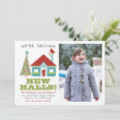 Decking New Holesクリスマスフォトホリデームービング 案内状 (スタンド正面)