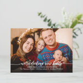 Decking New Holesスクリプト写真クリスマスムービング 案内状 (スタンド正面)