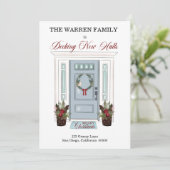 Decking New Holesブルードアクリスマスフォトムービング 案内状 (スタンド正面)