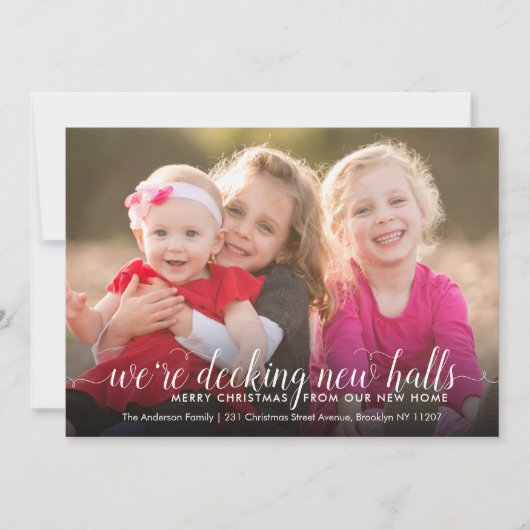 Decking New Holes写真クリスマスホリデームービング 案内状 (正面)