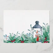 Decking New Holes HollyとMistletoe 3の写真 箔シーズンカード (裏面)