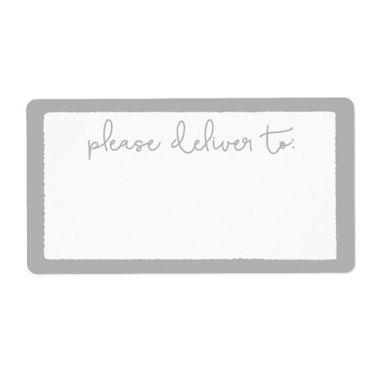 Deckleモダン Please Deliver To住所 シール (正面)