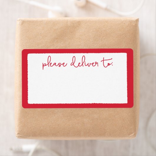 Deckleモダン Please Deliver To住所 シール (インサイチュ)