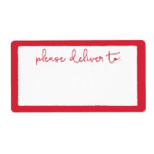 Deckleモダン Please Deliver To住所 シール (正面)
