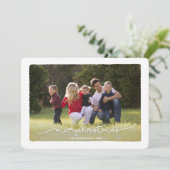 Deckle Chrismtasモダンフォトメリーカード シーズンカード (スタンド正面)