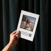 Deckle Edgeフェイク紙qrコード写真招待状 招待状