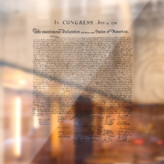 Declaration of Independence ウィンドウサイン
