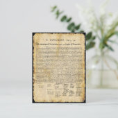 Declaration of Independence ポストカード (スタンド正面)