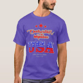 Declaration of Independence 1776 Independence Day  Tシャツ (正面)