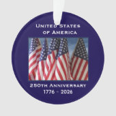 Declaration of Independence 250th Anniversary USA  オーナメント (正面)