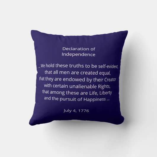 Declaration of Independence 250th Anniversary USA  クッション (裏面)