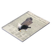 Declaration of Independence Bald Eagle Notebook ノートブック (左側)