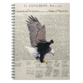 Declaration of Independence Bald Eagle Notebook ノートブック (正面)