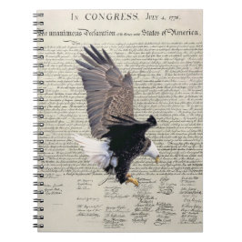 Declaration of Independence Bald Eagle Notebook ノートブック