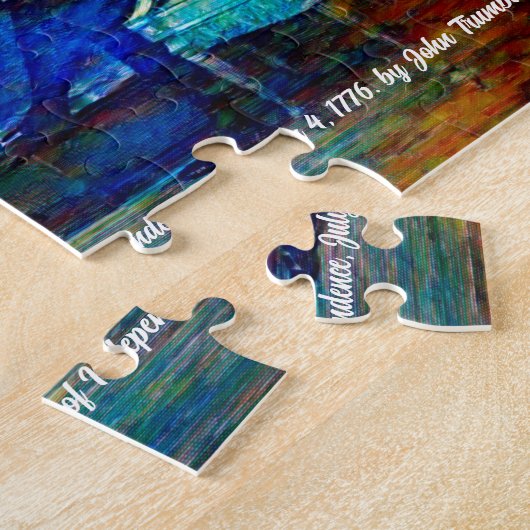 Declaration of Independence, July 4, 1776 ジグソーパズル (側面)