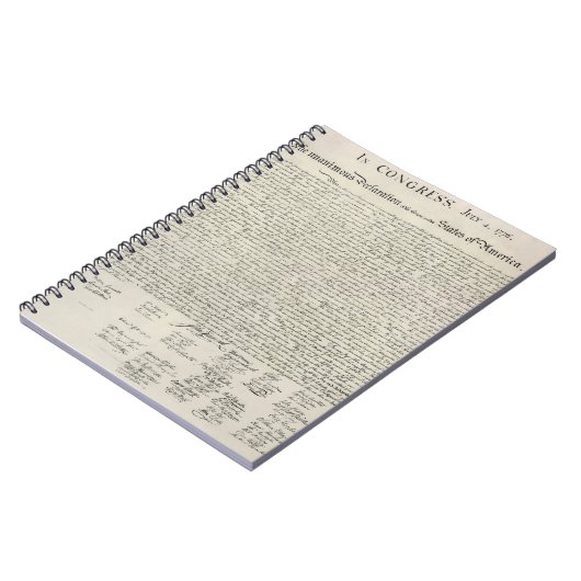 Declaration of Independence Notebook ノートブック (左側)