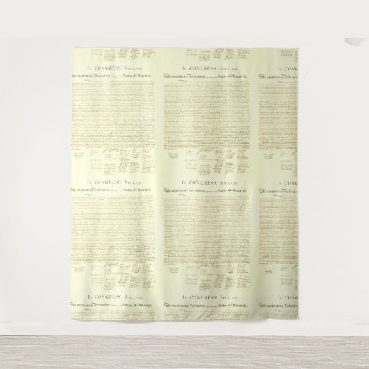 Declaration of Independence Pattern  タペストリー (正面)