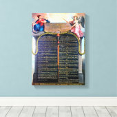 Declaration of the Rights of Man and the Citizen キャンバスプリント (インサイチュ (ウッドフロア))