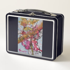 Declining Zinnia 001 / Artist Larry Lerew メタルランチボックス