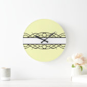 Decoのアイボリーの華麗さ ラージ壁時計 (ホーム)