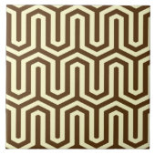 Decoのエジプトのモチーフ-チョコレートおよびクリーム タイル (正面)