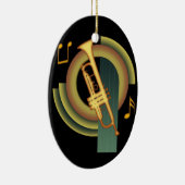 Decoのトランペット セラミックオーナメント (右)