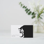 Decoのモダンな美容師 名刺 (スタンド正面)