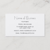 Decoのモダンな美容師 名刺 (裏面)