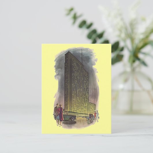 Decoのレトロのスタイルは発表の超高層ビルを動かしました 案内状 (スタンド正面)