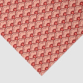 Decoの中国のな帆立貝、モモ、錆およびクリーム 薄葉紙 (詳細)