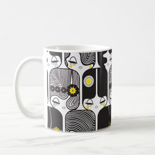 decoの人形のマグ1 コーヒーマグカップ (左)