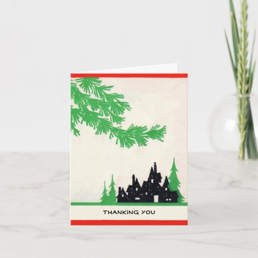 Decoの休日の感謝してい挨拶カード サンキューカード (正面)