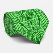 Decoの建築パターン、軽いヒスイ緑 ネクタイ (ロール)