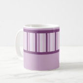 Decoの挨りだらけの藤色のパーソナライズなマグ コーヒーマグカップ (正面左)