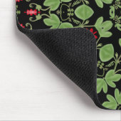 Decoの赤いPassionflowerのマウスパッド マウスパッド (コーナー)