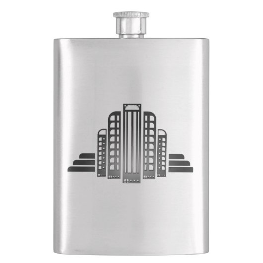 Decoの銀製の単にフラスコ フラスク (正面)